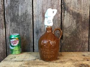 lot 131 image: Vintage Lay Off This Is The Old Mans Private Stuff Jug