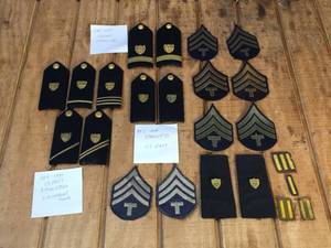lot 110 image: Vintage & WW2 ERA Military EpaulettesShoulder Boards