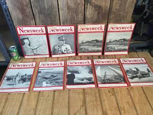 lot 146 image: WW2 ERA Newsweek Magazines