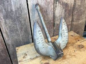 lot 158 image: Vintage Cast Roloff Boat Anchor N15