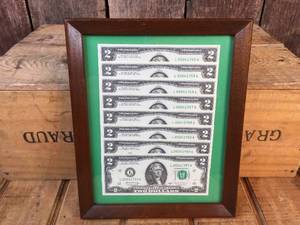 lot 175 image: 8 Sequential Numbers $2 Dollar Bills