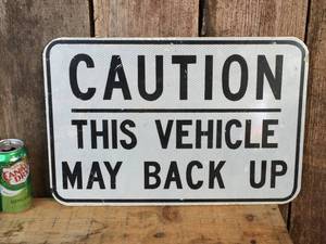 lot 194 image: Metal Caution Sign