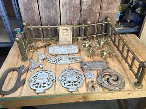lot 231 image: Random Antique Ornamental Metal