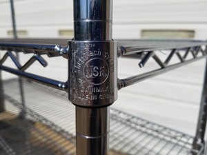 lot 234 image: NSF Shelf-Tech Rolling Wire Rack