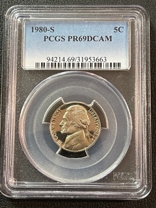 1980-S PCGS PR69 DCAM Jefferson Nickel
