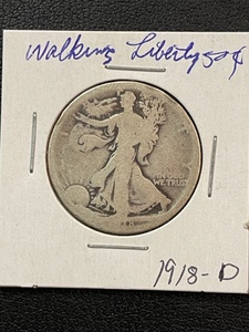 1918-D Walking Liberty Half Dollar