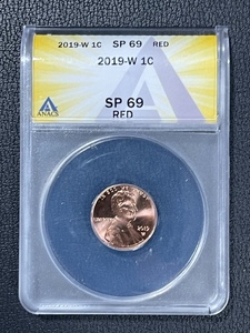 2019-W ANACS SP 69 Red Lincoln Cent