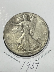 1937 Walking Liberty Half Dollar