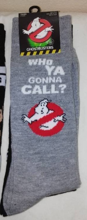lot 632 image: Beavis and Butthead (2) and Ghostbusters( 2 Pack) Crew Socks