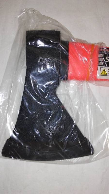 lot 635 image: Steel Hatchet with Contoured Plastic Handle