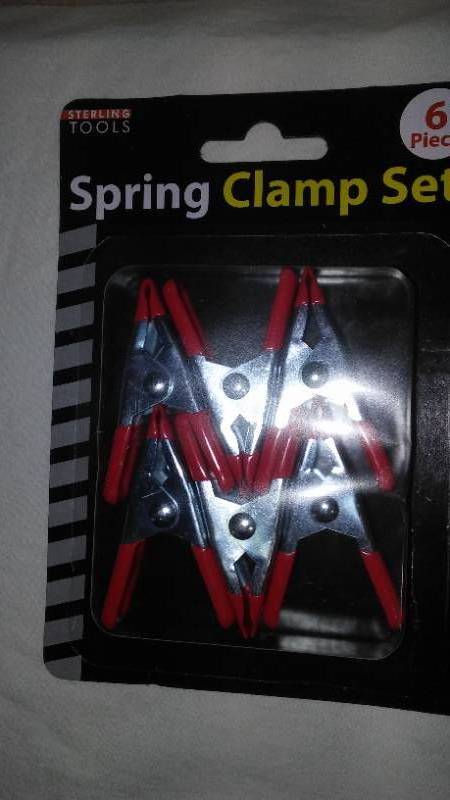 lot 708 image: 6 Pack Spring Clamps with Soft Grip and Tip (4)