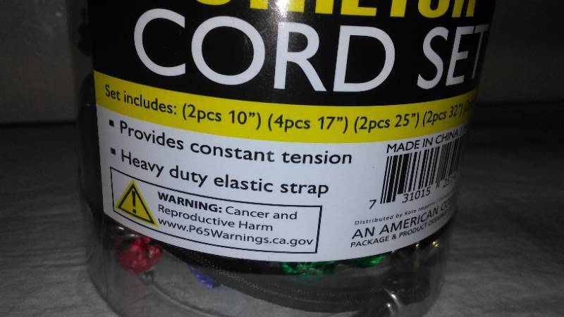lot 725 image: Heavy Duty Stretch Cord Set