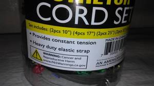 lot 605 image: Heavy Duty Stretch Cord Set
