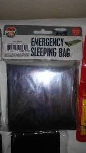 lot 520 image: Emergency Sleeping bags (2), Hand Warmers, Emergency Tool.