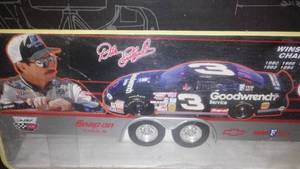 lot 547 image: NASCAR Dale Earnhardt Dually Trailer And Show Car, No. 3.