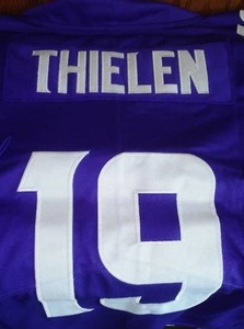 lot 552 image: MN Vikings Thielen Jersey No 19. Excellent. Size