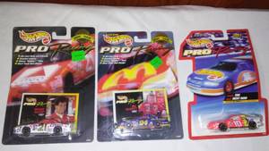 lot 646 image: NASCAR Hot Wheels Pro 164, Rudd, Waltrip, Elliot.