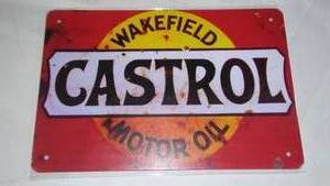 lot 582 image: Castrol Motor Oil. Metal Sign.