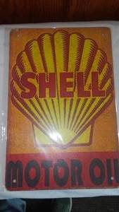 lot 588 image: Shell Motor Oil Metal Sign.