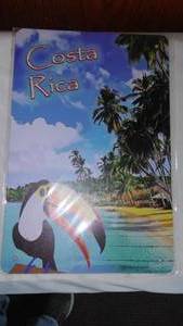 lot 596 image: Costa Rica Parrot Metal Sign.