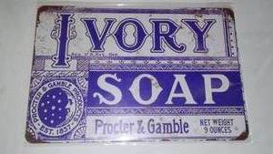 lot 651 image: Ivory Soap Proctor & Gamble Metal Sign.