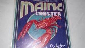 lot 652 image: Maine Lobster Metal Sign.
