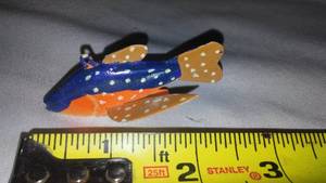 lot 760 image: Spear Fishing Decoy, Miniature Don Bethel