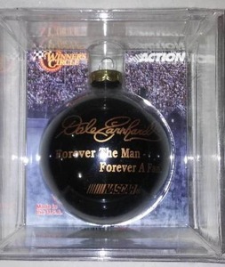 lot 766 image: NASCAR Dale Earnhardt Commemorative Christmas Bulb.