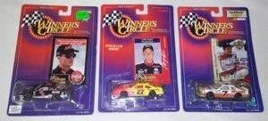 lot 692 image: NASCAR Winner Circle, NEW IN PACKAGE Earnhardt Jr., Irwin, Kulwicki (3)