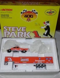 lot 829 image: NASCAR Dale Earnhardt   Dually and Show Trailer Wheaties.