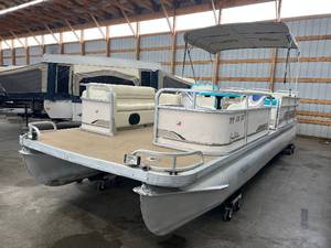 1995 Premier Sunstation 240 Pontoon with 2008 115HP E-Tec NO RESERVE