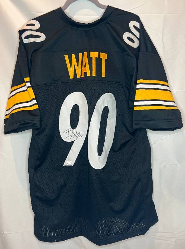 T. J. Watt Signed Pittsburgh Steelers Jersey (Beckett COA) 4xPro Bowl  Linebacker