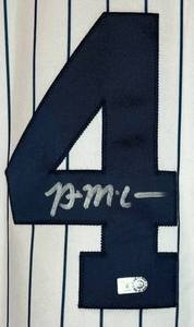 lot 26 image: Brian McCann Signed Jersey with MLB Certification, size L Majestic Genuine MLB New York Yankees Autograph