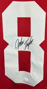 lot 17 image: John Taylor Signed Jersey with JSA Certification, size XL, San Francisco 49ers Football Autograph