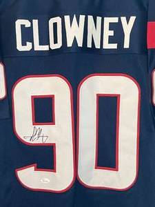 lot 13 image: Jadeveon Clowney Signed Jersey with JSA Certificatio, size XL, Houston Texans Football Autograph