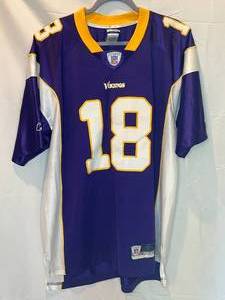 lot 40 image: Sidney Rice Minnesota Vikings Football Jersey Size Large