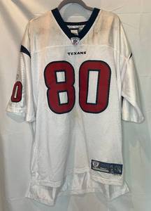 lot 41 image: Andre Johnson Houston Texans Football Jersey, size XL, Reebok Onfield NFL Equiptment Brand