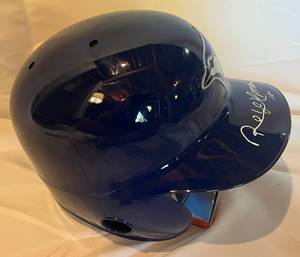 lot 27 image: Roberto Alomar Signed Helmet with JSA Certification, Full Sized New Rawlings Helmet size 7 38, comes with photo from signing, Toronto Blue Jays Baseball Autograph