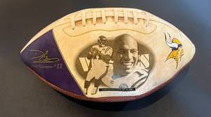 lot 44 image: Daunte Culpepper Limited Edition Minnesota Vikings Commemorative Football, only 25,000 made