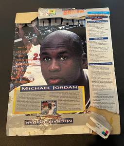 lot 47 image: Michael Jordan Wheaties Box, 1993 Basketball, empty and folded lower condition