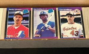 lot 57 image: 1989 Donruss Baseball Complete Card Set - Ken Griffey Jr. RC