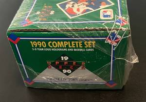 lot 59 image: 1990 Upper Deck Baseball Complete Factory Sealed Card Set - Deion Sanders RC