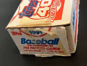 lot 63 image: 1991 Topps Baseball Complete Card Set
