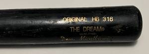 lot 13B image: Doug Mientkiewicz Minnesota Twins Game Used and Signed Hoosier The Dream Bat - Authenticated by Minnesota Twins