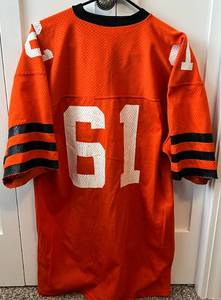 lot 81 image: Vintage Cincinnati Bengals Football Jersey, sixe XL, Retro Sand-Knit Brand