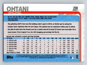 lot 82 image: Shohei Ohtani Rookie Cup 2019 Topps #250 Baseball Card