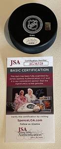 lot 91 image: Charlie Coyle Signed NHL Hockey Puck with COA