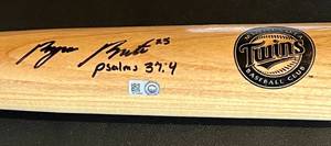 lot 110 image: Byron Buxton Autographed Team Insignia with MLB COA Minnesota Twins Baseball Bat