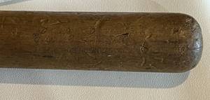 lot 113 image: 1950s Era Jackie Robinson Model Little League Baseball Bat
