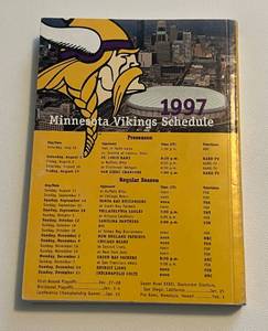 lot 126 image: Randall McDaniel Signed 1997 Minnesota Vikings Football Media Guide